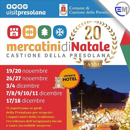 Mercatini di Natale a Castione della Presolana 2022 provincia di Bergamo