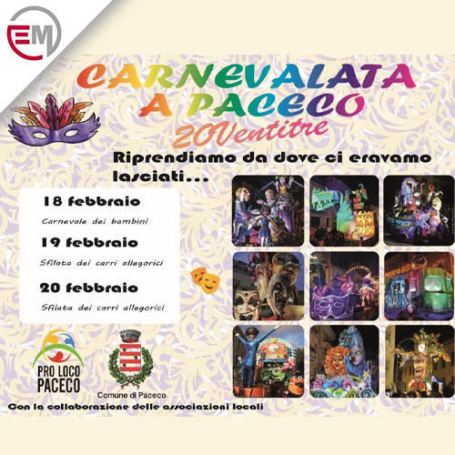 Carnevale a Paceco !18-19-20 Febbraio 2023 Sicilia