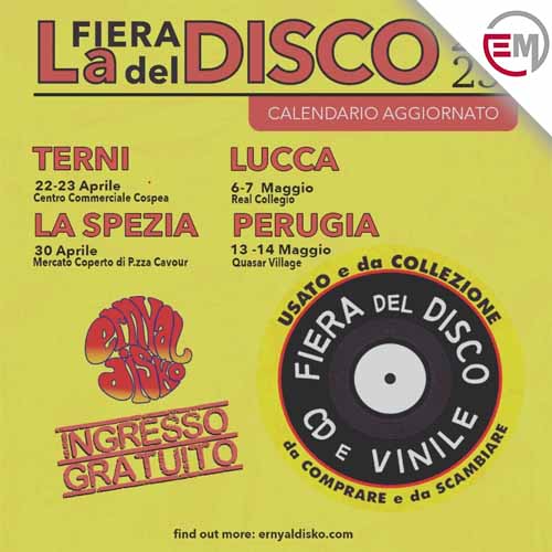 La Fiera del Disco 2023 - Calendario Maggio Lucca - Perugia