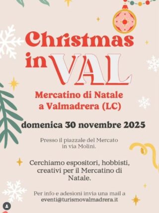 Mercatino di Natale - Domenica 30 Novembre 2025 - Valmadrera (LC)